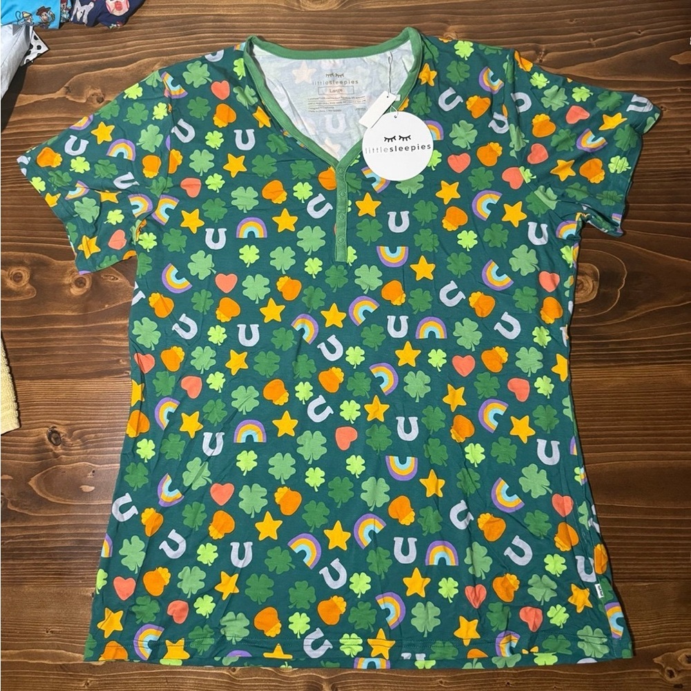 Little Sleepies lucky clover, size large
